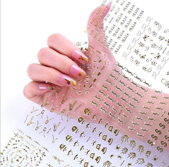 2020 NAIL STICKERS  | Nail Stencil |Nail Decals, Nail Supplies, Nail Deco Self Adhesive** 30/24 Sheet Angel Nail Art Sticker