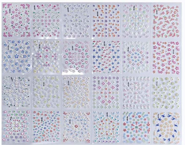 2020 NAIL STICKERS  | Nail Stencil |Nail Decals, Nail Supplies, Nail Deco Self Adhesive** 30/24 Sheet Angel Nail Art Sticker