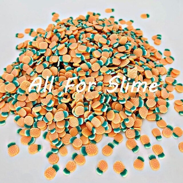 200Pcs Avocado Fruit Slices Additives For Slime Supplies Accessories Decor Filler for slime Charms Clay For Nail Art