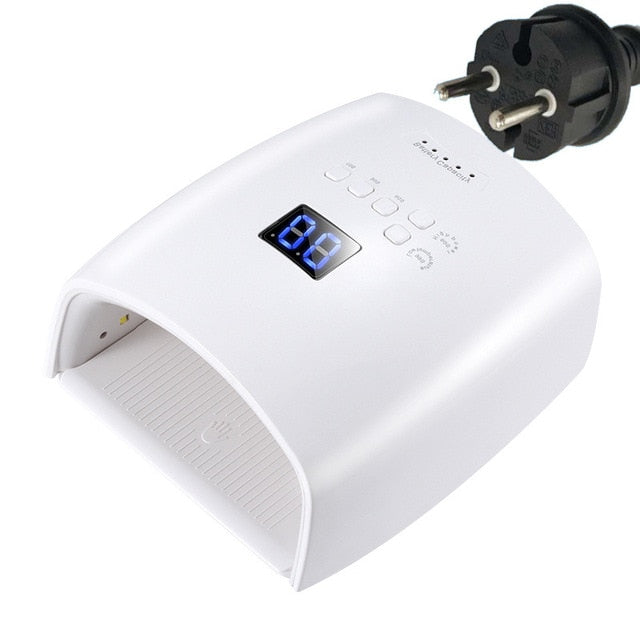 60W Built-in Battery Wireless UV Lamp S10 Gel Nail Polish Dryer Nail Curing Light Cordless LED Nail Lamp