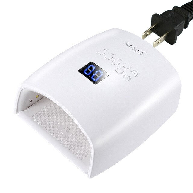 60W Built-in Battery Wireless UV Lamp S10 Gel Nail Polish Dryer Nail Curing Light Cordless LED Nail Lamp