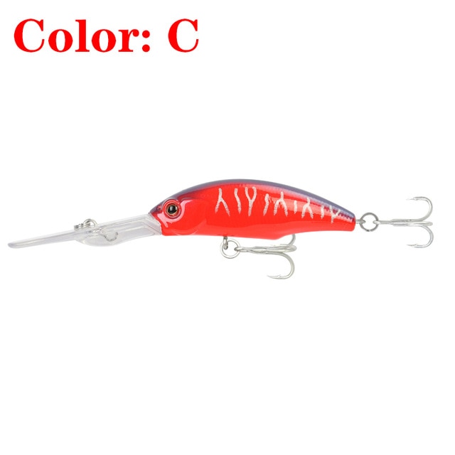 1Pcs Deep Diving Fishing Minnow Hard Lures 9.5cm 8g Wobbler Swimbaits Artificial Plastic Bait Crankbait Bass Isca Pesca Tackle