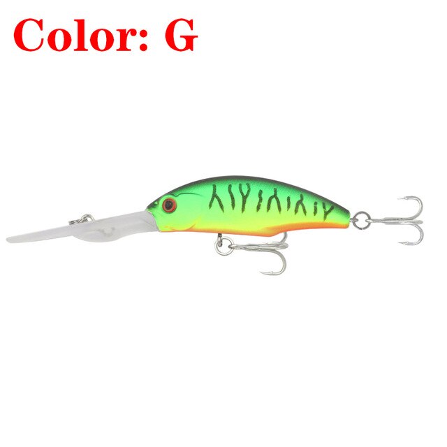 1Pcs Deep Diving Fishing Minnow Hard Lures 9.5cm 8g Wobbler Swimbaits Artificial Plastic Bait Crankbait Bass Isca Pesca Tackle