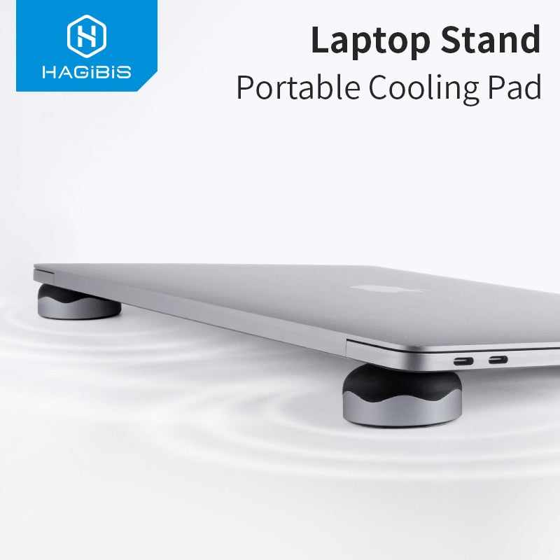 Hagibis Laptop Stand Magnetic Portable Cooling Pad For MacBook Laptop Cool Ball Heat Dissipation Skidproof Pad Cooler Stand