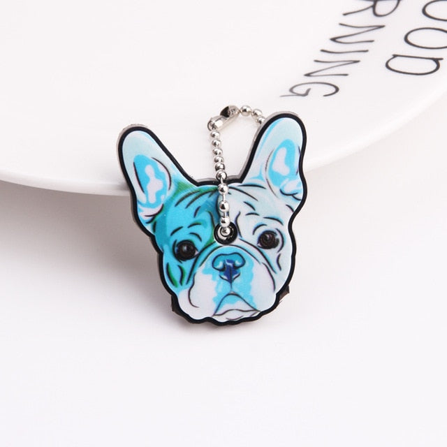 Cute Cartoon Keychain Silicone Cat Dog Protective Key Case Cover for Key Control Dust Cap Holder Gift Women Key Chain