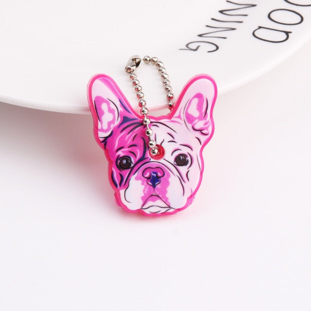 Cute Cartoon Keychain Silicone Cat Dog Protective Key Case Cover for Key Control Dust Cap Holder Gift Women Key Chain