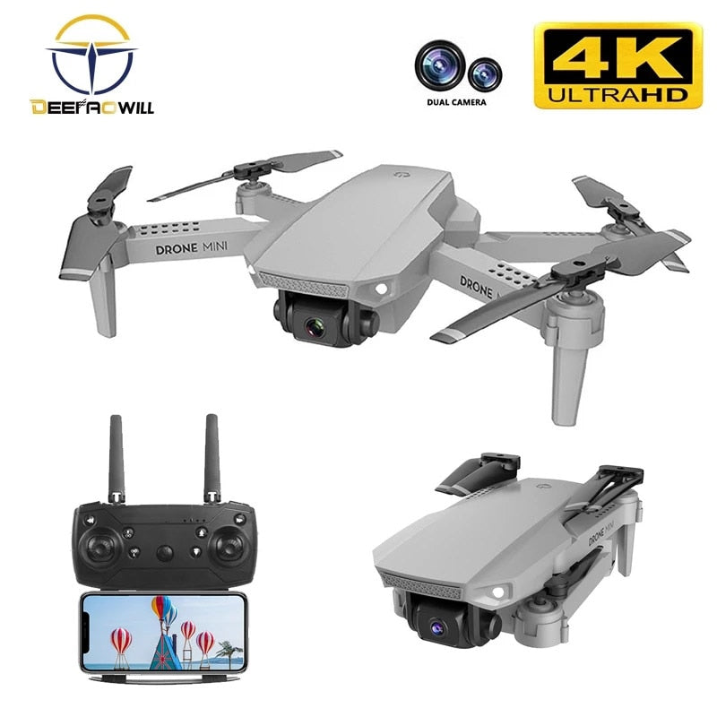 2020 NEW E88 drone 4k HD Drone With Dual camera drone WiFi 1080p real-time transmission FPV drone follow me rc Quadcopter