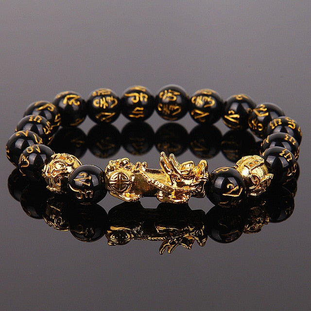 Pixiu Guardian Bracelet Bring Luck Wealth Beads Strand Bracelets Chinese Fengshui Wristband Unisex Lucky Wealthy Men Women