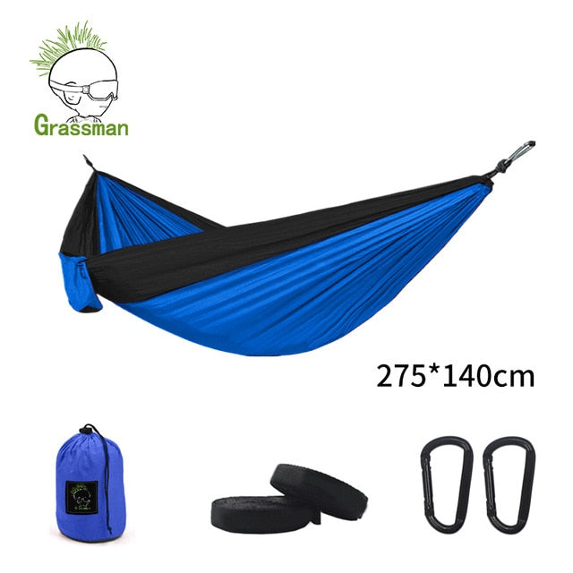 300*200cm Portable Camping Parachute Hammock Survival Garden Outdoor Furniture Leisure Sleeping Hamaca Travel Double Hanging Bed