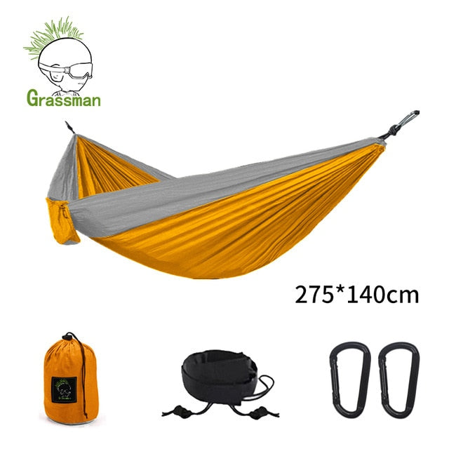 300*200cm Portable Camping Parachute Hammock Survival Garden Outdoor Furniture Leisure Sleeping Hamaca Travel Double Hanging Bed