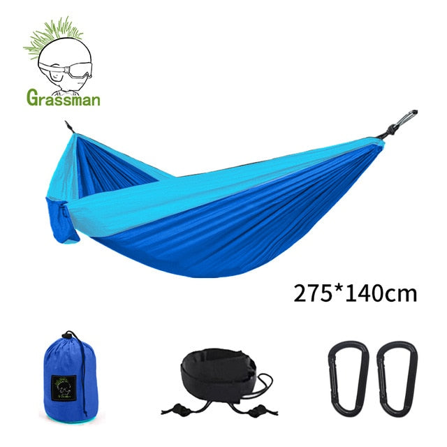 300*200cm Portable Camping Parachute Hammock Survival Garden Outdoor Furniture Leisure Sleeping Hamaca Travel Double Hanging Bed