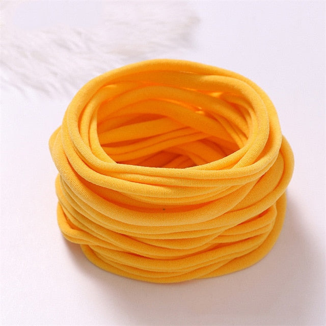 10pcs/lot Nylon Headband for Baby Girl DIY Hair Accessories Elastic Head Band Kids Children Fashion Headwear baby turban