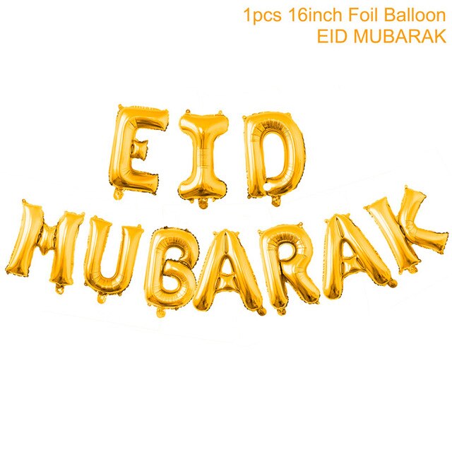 Balloons Decor Ramadan And Eid Decorations Eid Bjd Eid Mubarak Decor MUBARAK Paper Banner RAMADAN MUBARAK Muslim Ramadan Decor