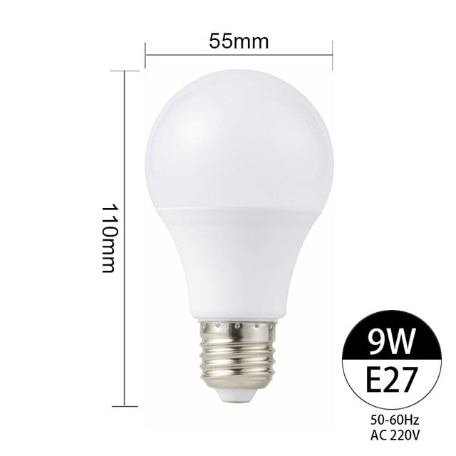 2pcs/lot LED E14 LED Bulb E27 LED Lamp AC 220V 230V 240V 3W 6W 9W 12W 15W 18W 20W Lampada LED Spotlight Table Lamp Lamps Light