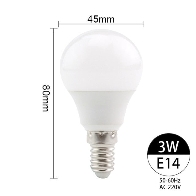 2pcs/lot LED E14 LED Bulb E27 LED Lamp AC 220V 230V 240V 3W 6W 9W 12W 15W 18W 20W Lampada LED Spotlight Table Lamp Lamps Light