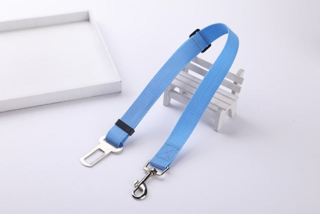 Adjustable Dog Cat Car Safety Belt Pet Seat Vehicle Seat Belt Harness Dog Lead Clip Pet Supplies Safety Lever Traction Collar