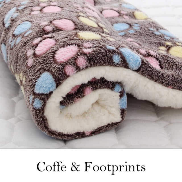 Pet Cat Bed Dog Bed Thickened Pet Soft Fleece Pad Blanket Bed Mat Cushion Home Portable Washable Rug Keep Warm S/M/L/XL/XXL/XXXL