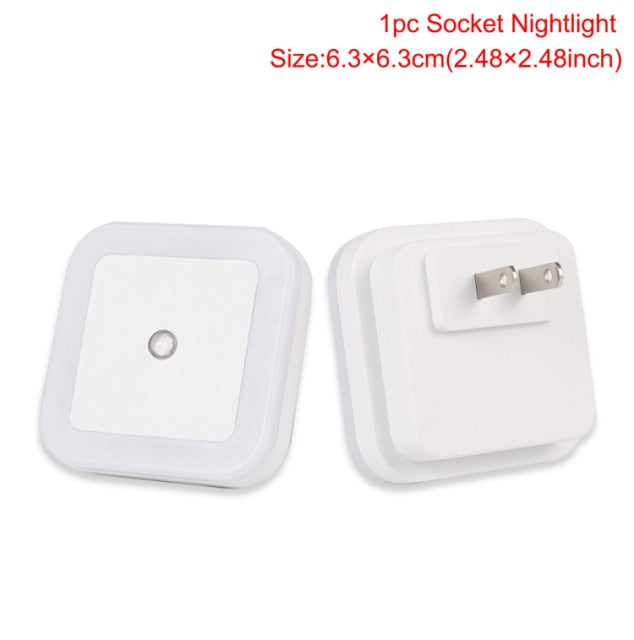 LED Night Light Mini Light Wireless Sensor Control EU US Plug Nightlight Lamp For Children Kids Living Room Bedroom Lighting