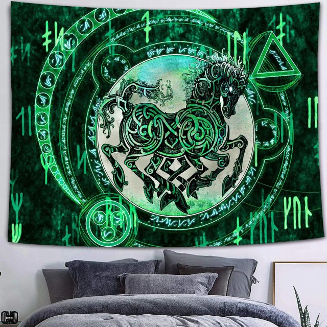 Simsant Mushroom Forest Castle Tapestry Fairytale Trippy Colorful Butterfly Wall Hanging Tapestry for Home Dorm Fantasy Decor