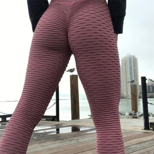 2021 Sexy Yoga Pants Fitness Sports Leggings Jacquard Sports Leggings Female Running Trousers High Waist Yoga Tight Sports Pants