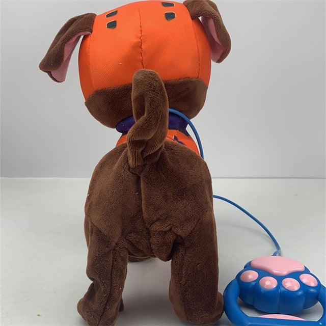 1pcs New Electric Walking Dog Plush Toy Stuffed Animal Handle Control Electronic Music Puppy Toys for Children Christmas Gifts