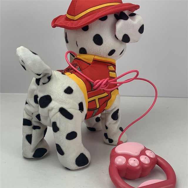 1pcs New Electric Walking Dog Plush Toy Stuffed Animal Handle Control Electronic Music Puppy Toys for Children Christmas Gifts