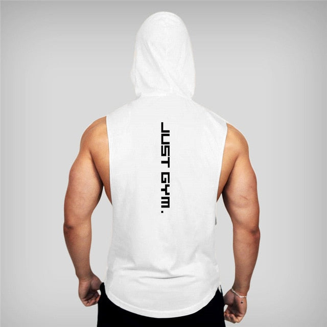 New Fashion Cotton Sleeveless Shirts Gym Hoodies Tank Top Men Fitness Shirt Bodybuilding Singlet Workout Vest Men