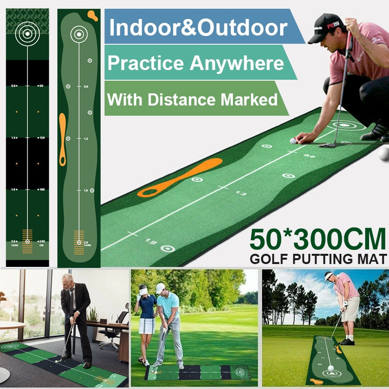 4 Types Indoor Outdoor Training Golf hitting Carpet Mini Putting Ball Pad Practice Mat Washable Anti-Slip Practice Golf Mat