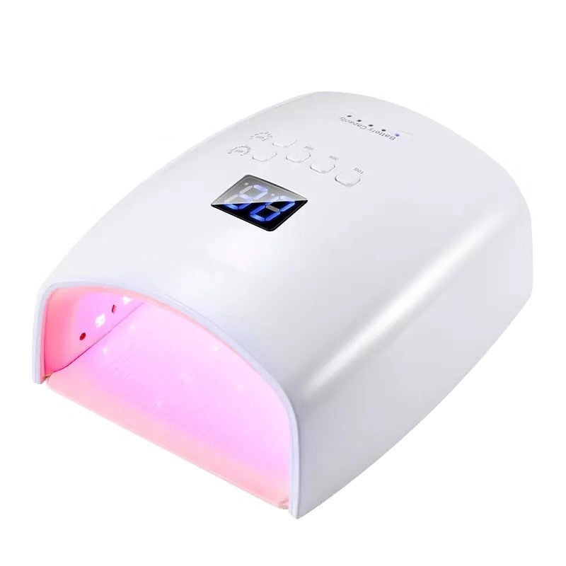 Rechargeable Red Light Nail UV Lamp 48W Cordless Manicure Lamps Built-in 7800mAh Battery Nail Dryer S10 Wireless LED Nail Lamp