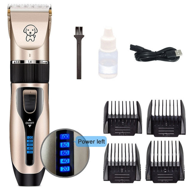 Dog Clipper Dog Hair Clippers Grooming  (Pet/Cat/Dog/Rabbit) haircut Trimmer Shaver Set Pets cordless Rechargeable Professional