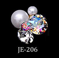 2021 New 10pcs Crystal Bright Pearl Nail Rhinestone Alloy Nail Art Decorations Glitter DIY 3D CJE Nail Jewelry Pendant