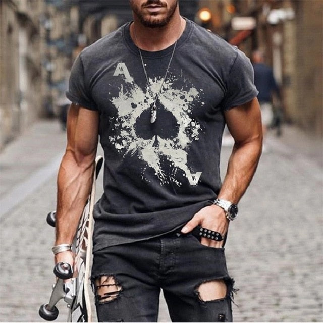 2021 Men's T-shirt Summer Casual T Shirt Men Clothing O-neck Male Tee Tops Hip Hop Streetwear Tshirt Fashion T Shirt For Men