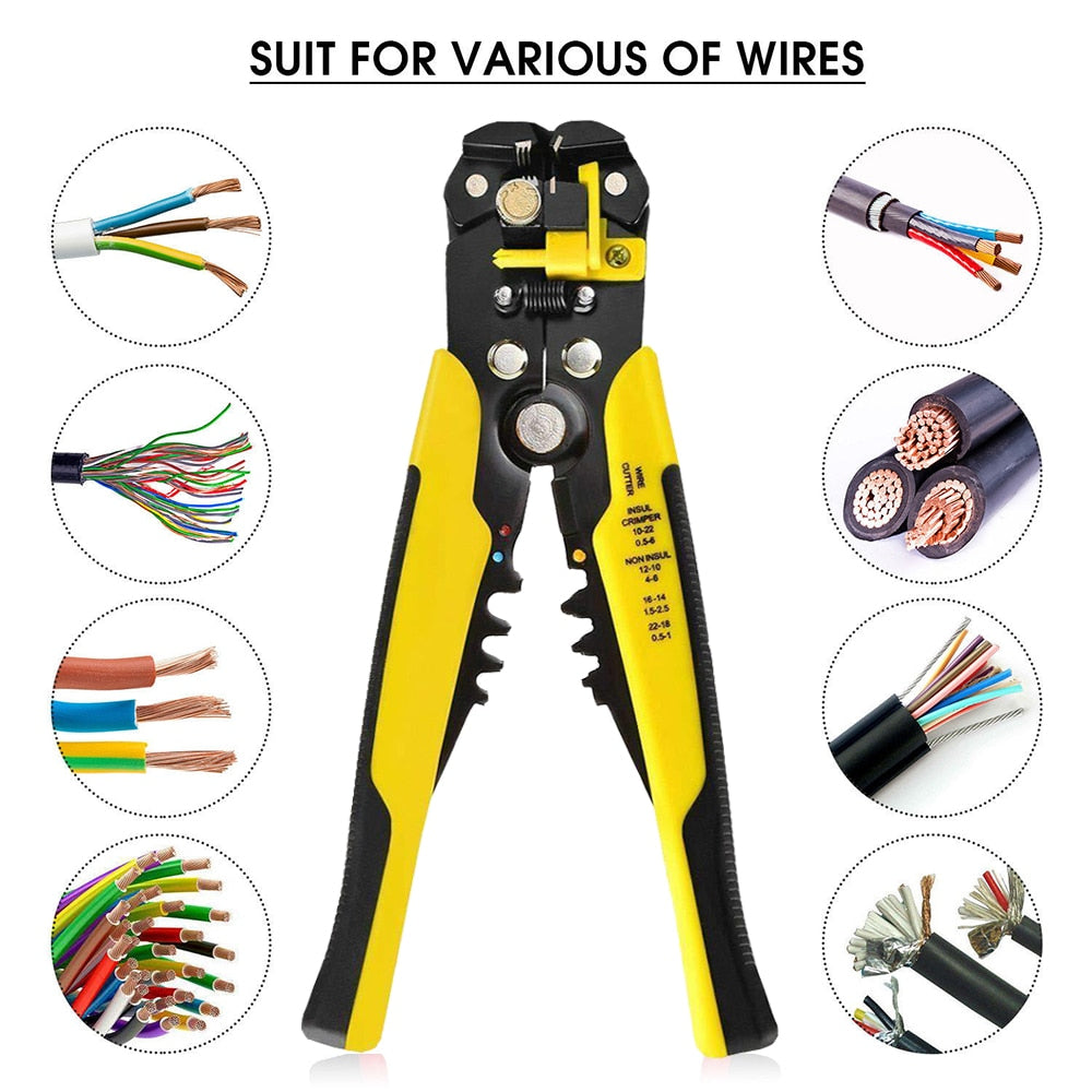 Pliers Rimper Cable Cutter Automatic Wire Stripper Multifunctional Stripping Tools Crimping Pliers Terminal 0.2-6.0mm2 Tool