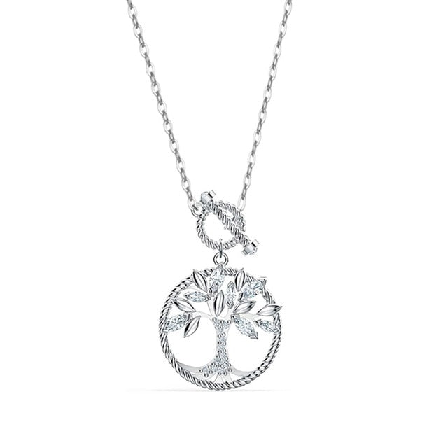 Sodrov 925 Silver Necklace Tree of Life Silver Pendant Necklace For Women Nature Lucky Silver 925 Jewelry Silver Necklace