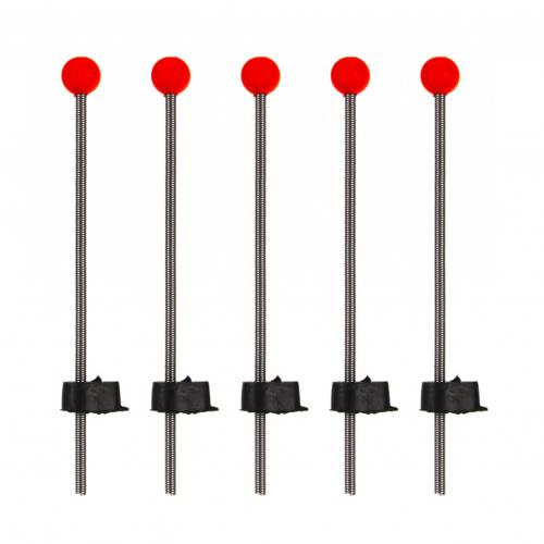 5Pcs Portable Winter Outdoor Fishing Red Ball Spring for Boat Sea Ice Fishing Rod Tools Tackle Accessories Equipment