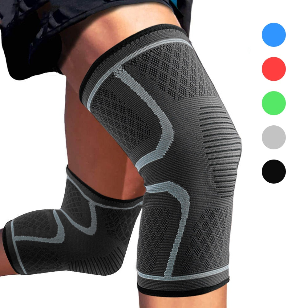Elastic Knee Pad Sports Fitness Kneepad Nylon Compression Knee Support Braces For Running Basketball Volleyball Ship from USA