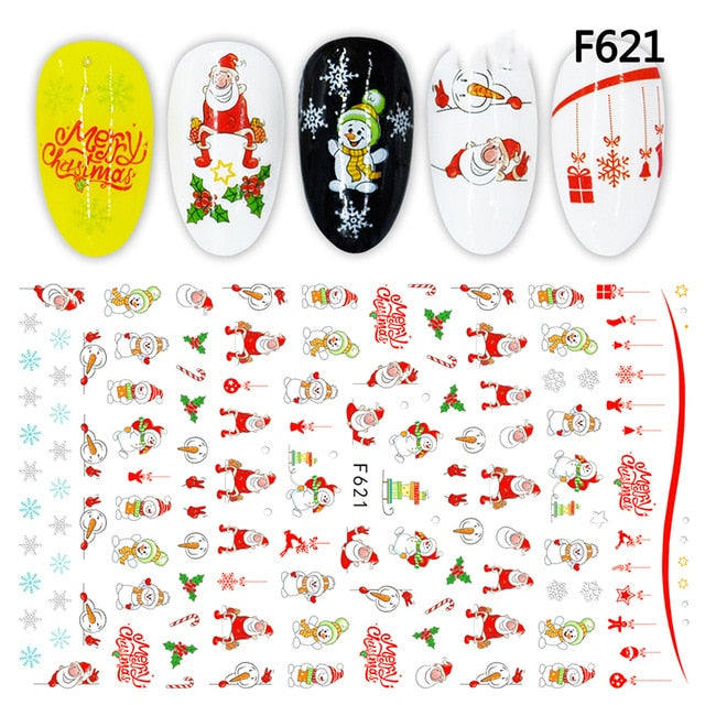 3D Nail Sticker Cool English Letter Nail Art Decorations Foil Love Heart Design Nails Accessories Fashion Manicure Stickers