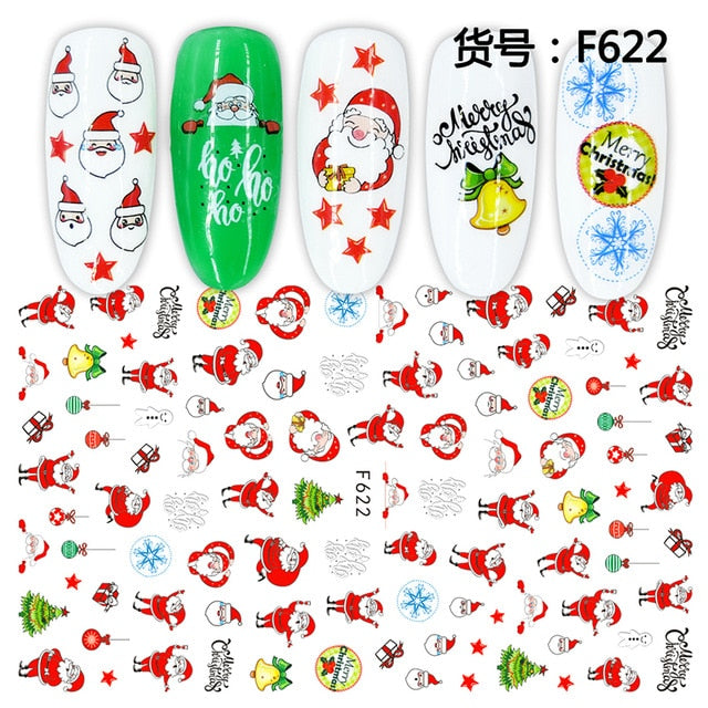 3D Nail Sticker Cool English Letter Nail Art Decorations Foil Love Heart Design Nails Accessories Fashion Manicure Stickers