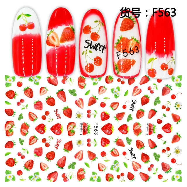 3D Nail Sticker Cool English Letter Nail Art Decorations Foil Love Heart Design Nails Accessories Fashion Manicure Stickers