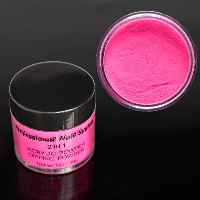 12 Colors 1 oz  Acrylic powder ,neon coral acrylic powder , nail supplies, coral nail polish, nail cosmetics , nail art,28g jar