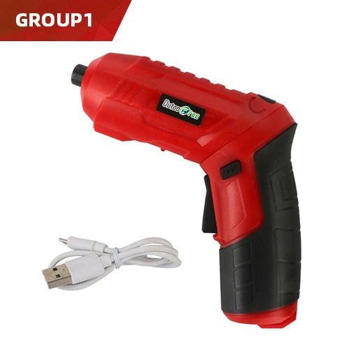 4.2V Electric Screwdriver Rechargeable Cordless Power Drill Screw Driver Kit Maximum Screw Diameter ABS Makings