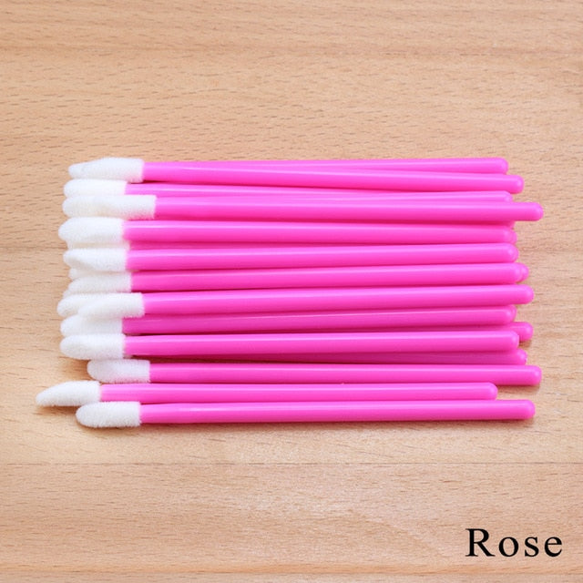 50pcs Disposable Eyelashes brush Individual Lash Removing Cleaning  Mascara Applicator Makeup Brushes For Eyelash Extension Tool