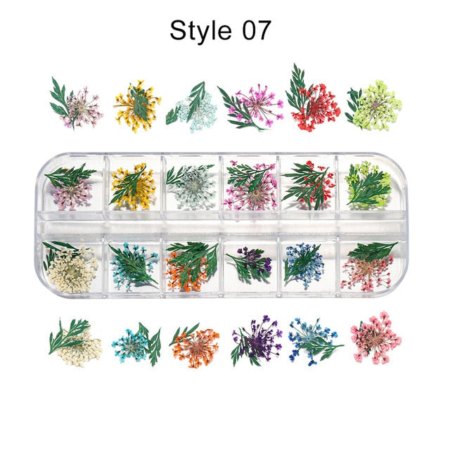 1Box Dried Flower Dry Plants For Epoxy UV Resin Pendant Necklace Jewelry Making Craft DIY Nail Art Decoration Supply Accessories