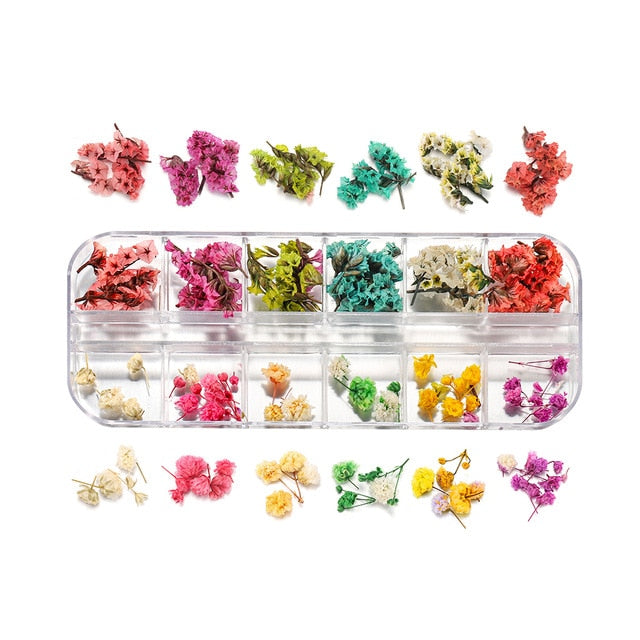 1Box Dried Flower Dry Plants For Epoxy UV Resin Pendant Necklace Jewelry Making Craft DIY Nail Art Decoration Supply Accessories