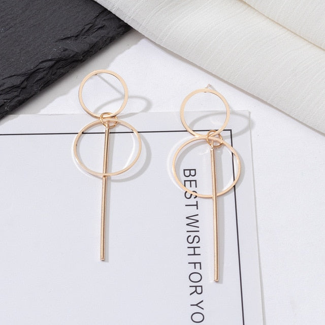 Fashion Statement Earrings Large Geometric Earrings For Women Hanging Dangle Earrings Drop Earrings 2020 Modern Female Jewelry