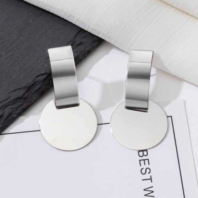 Fashion Statement Earrings Large Geometric Earrings For Women Hanging Dangle Earrings Drop Earrings 2020 Modern Female Jewelry