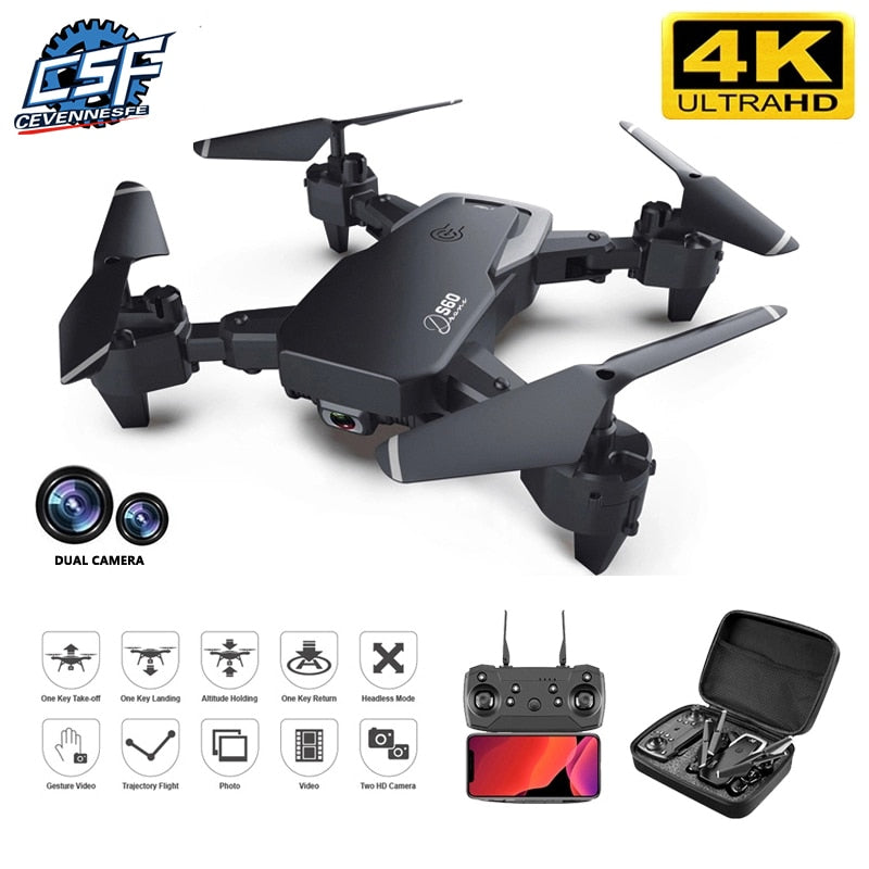 2021 NEW Drone 4k profession HD Wide Angle Camera 1080P WiFi fpv Drone Dual Camera  Height Keep Drones Camera Helicopter Toys