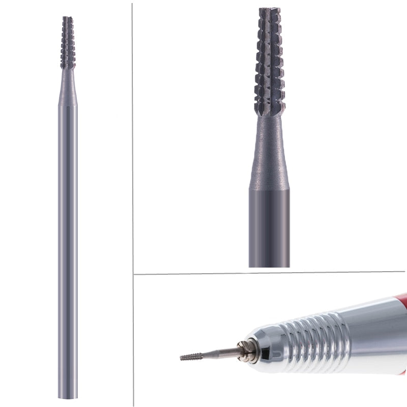 1pc carbide cutters nail drill bit remove calluse cuticle clean treatment electric drill pedicure machine instrument