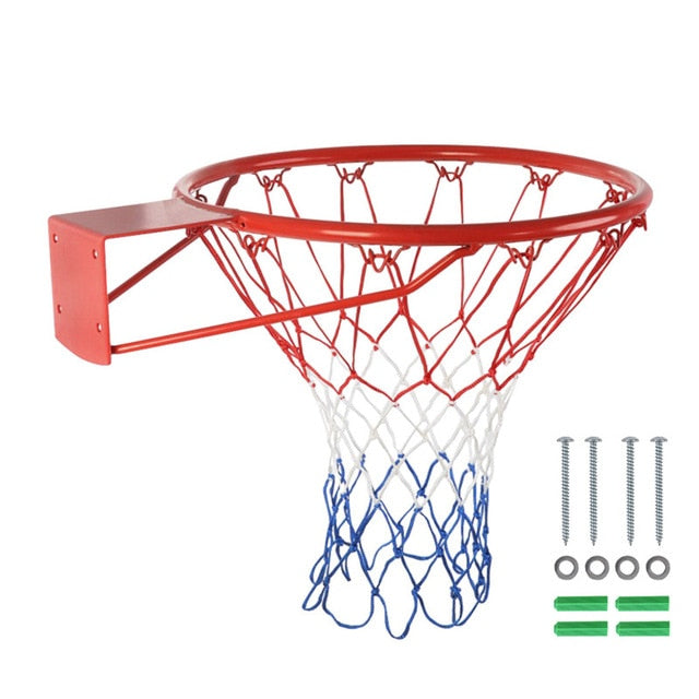 15/18'' Steel Basketball Rim Hoop Outdoor Mounted Easy Instal with Screw and Net Ship From USA