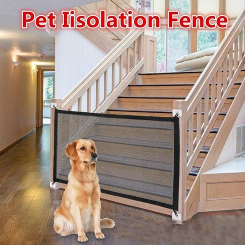 Dog Gate Ingenious Mesh Dog Fence For Indoor Outdoor Safe Accessories for Pets Ship from USA Dropshipping